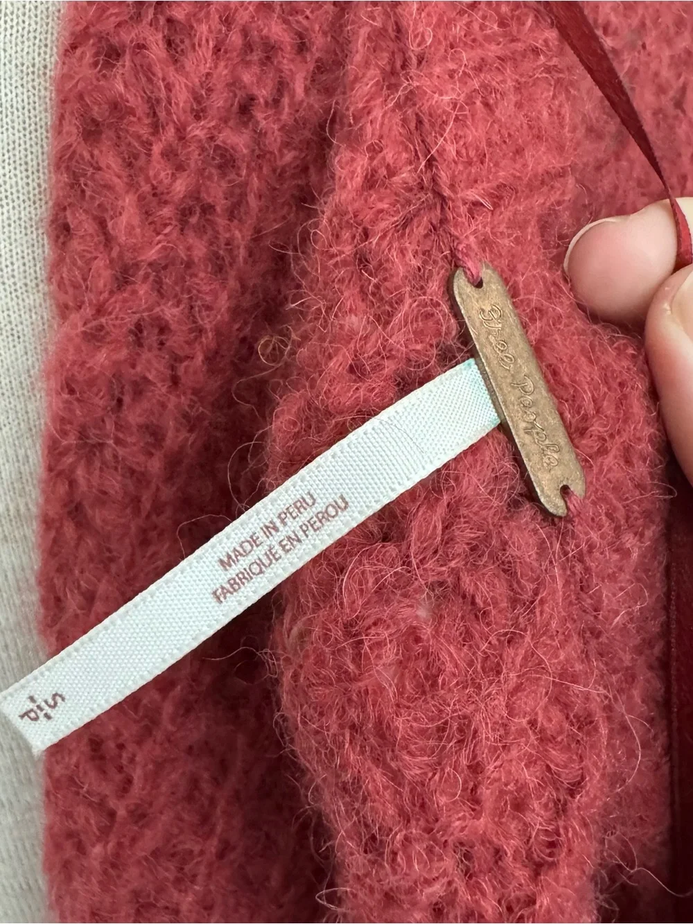 Free People Alpaca Knit Weekend Getaway Cardi Cardigan Sweater Small